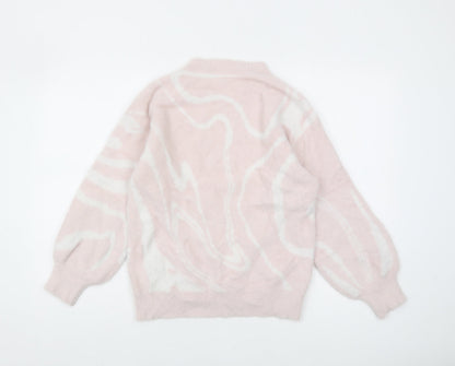 Angel & Rocket Teens Pink Pullover Jumper Size 12Y