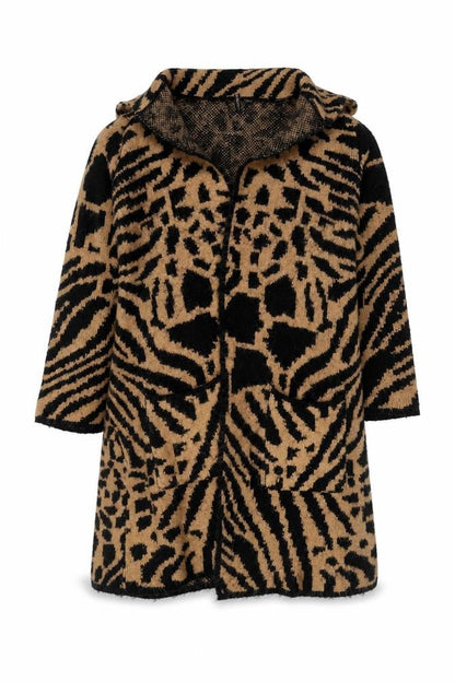 Womens UK Size 16/18 Capsule Brown Cardigan Jumper