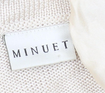 Womens UK Size 10 Minuet Beige  Jumper