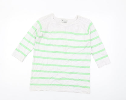 Bassini Women's Green Striped Jumper S/M