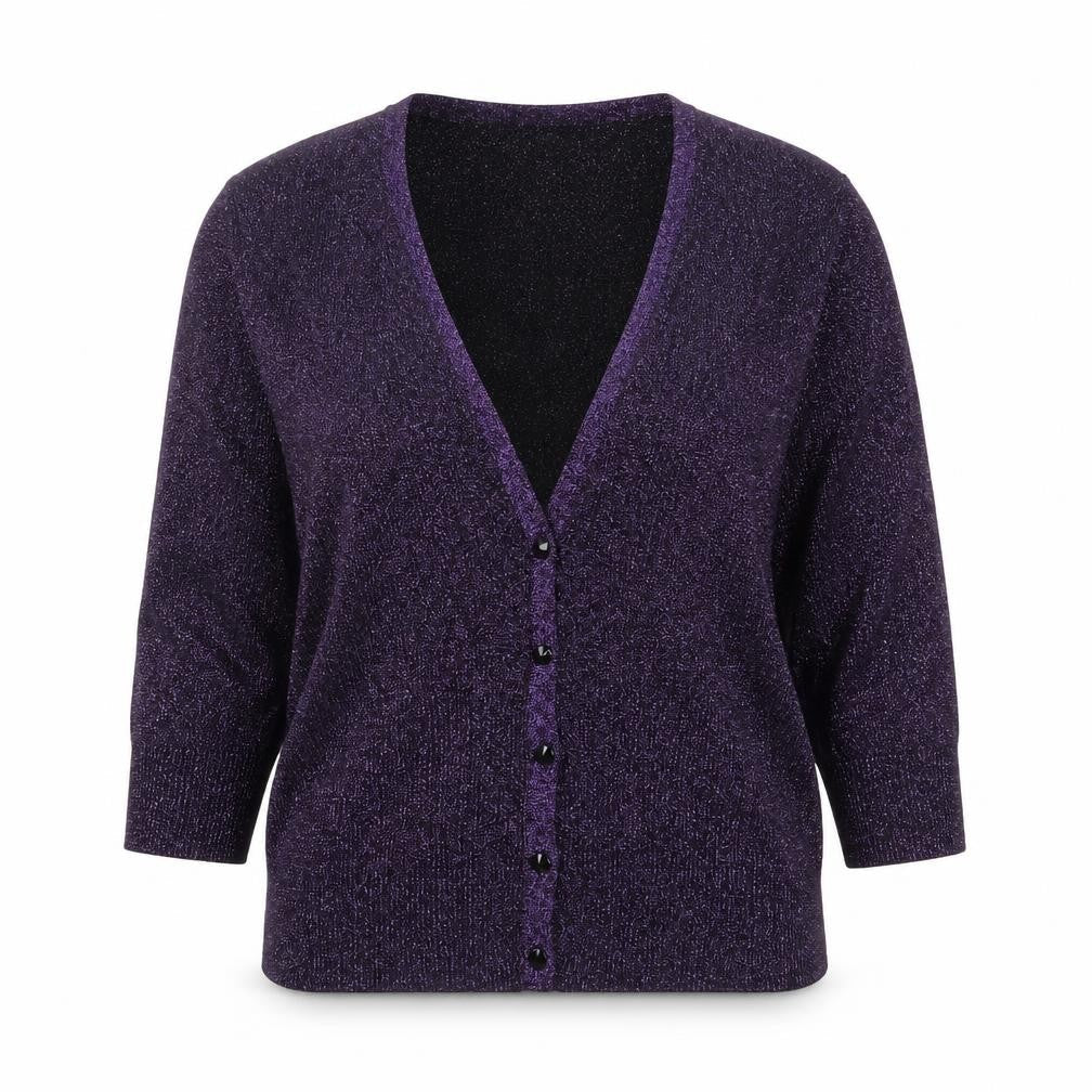 Womens UK Size 18 Wallis Purple Cardigan Jumper