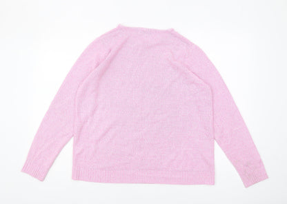 Womens UK Size L Honor Millburn Pink Pullover Jumper
