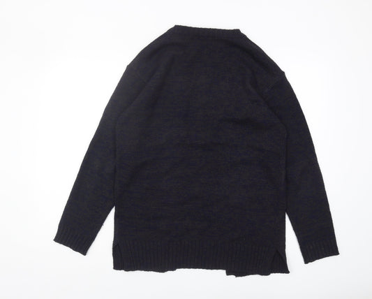 Womens UK Size S Brave Soul Black Cardigan Jumper