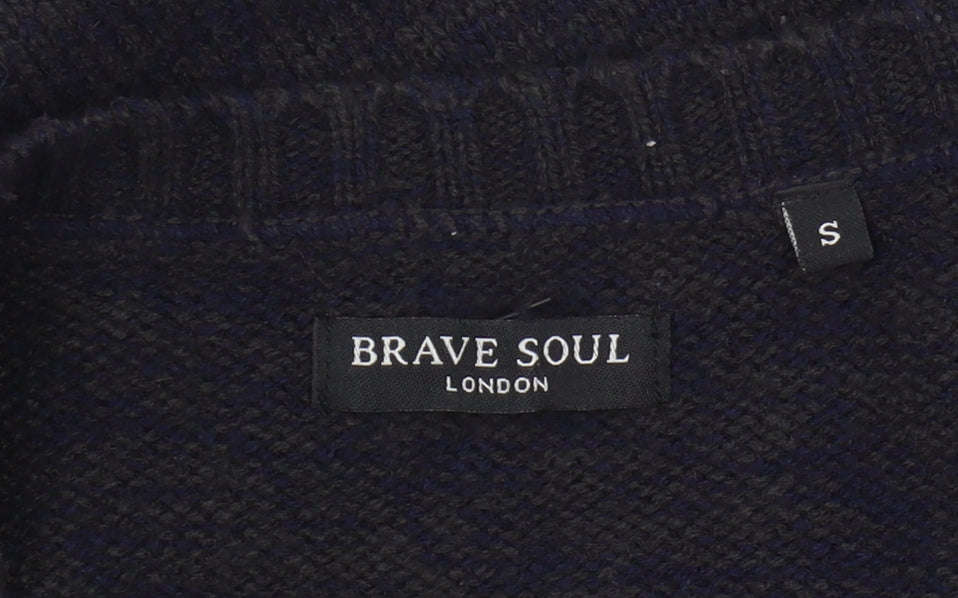 Womens UK Size S Brave Soul Black Cardigan Jumper