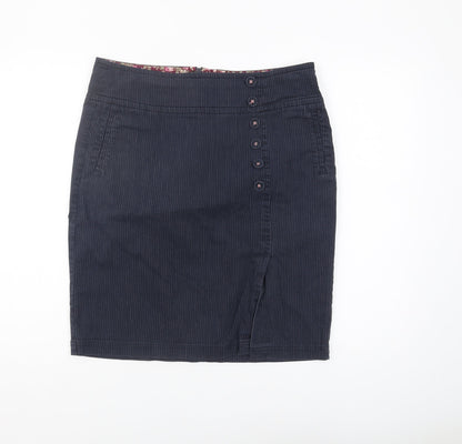 Laura Ashley Women's Blue Pencil Skirt, Size 10