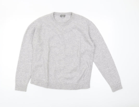 Jaeger Women's Grey Medium Crew Neck Pullover Jumper