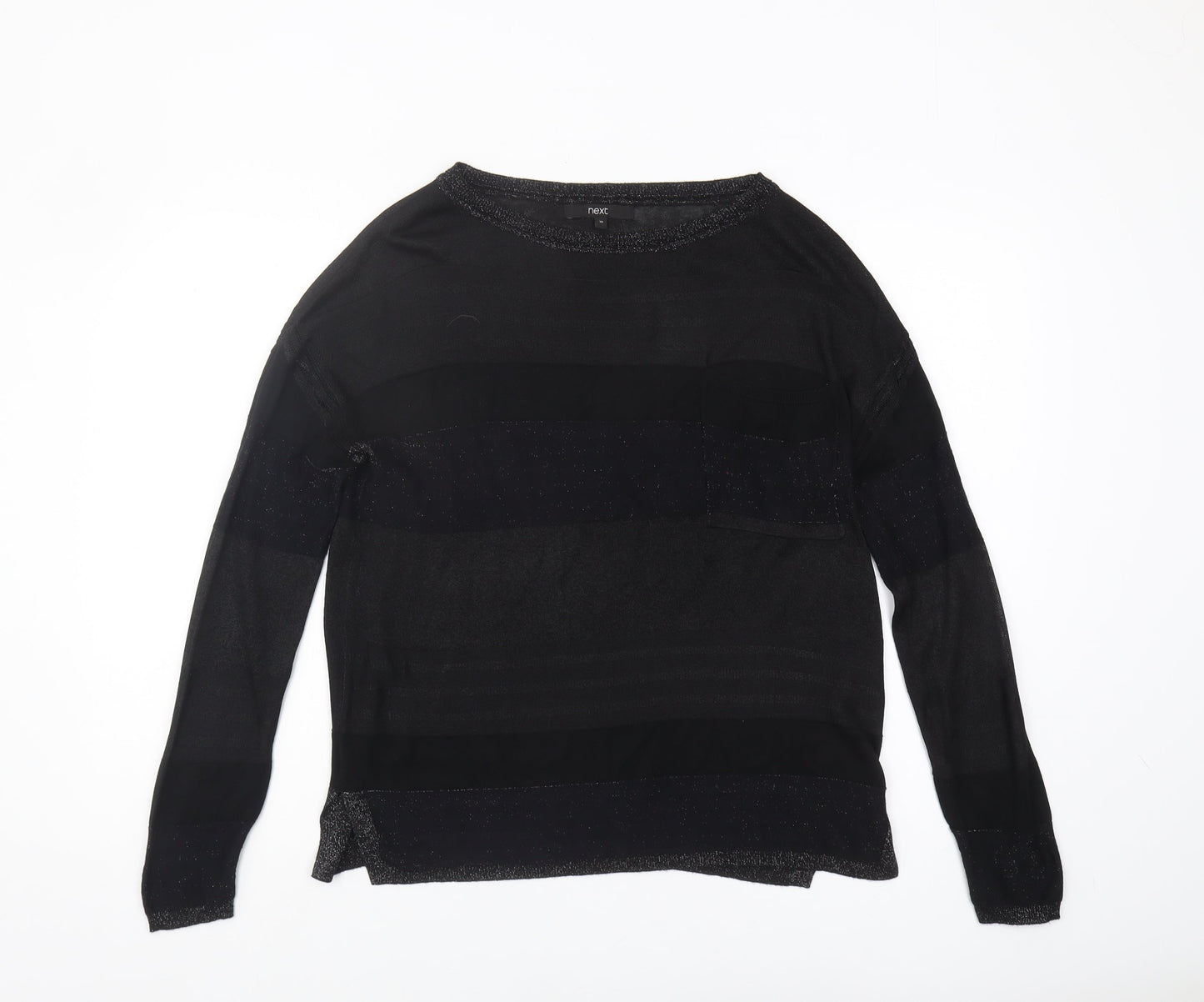 Womens UK Size 10 NEXT Black Pullover Jumper