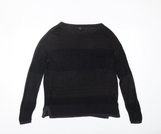 Womens UK Size 10 NEXT Black Pullover Jumper