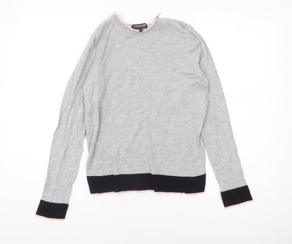 Womens UK Size 12 Debenhams Grey Pullover Jumper