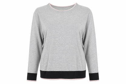 Womens UK Size 12 Debenhams Grey Pullover Jumper