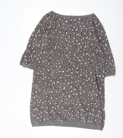 Womens UK Size L Monsoon Grey Pullover Jumper