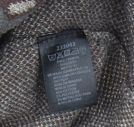 Womens UK Size L Monsoon Grey Pullover Jumper