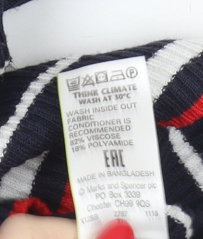 Womens UK Size 14 Marks and Spencer Multicoloured Pullover Jumper