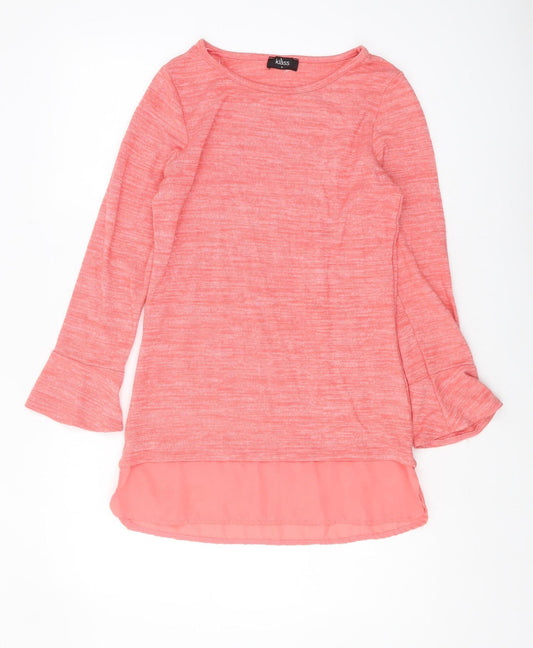 Womens UK Size S Klass Pink Tunic Blouse