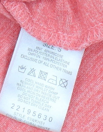 Womens UK Size S Klass Pink Tunic Blouse