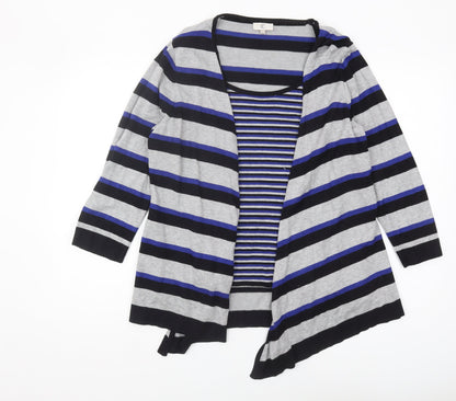 Womens UK Size L CC Multicoloured Cardigan Jumper