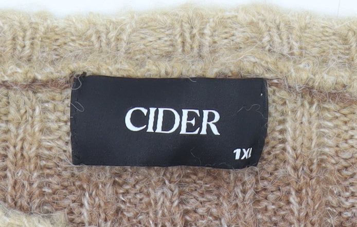 Womens UK Size XL Cider Brown Pullover Jumper