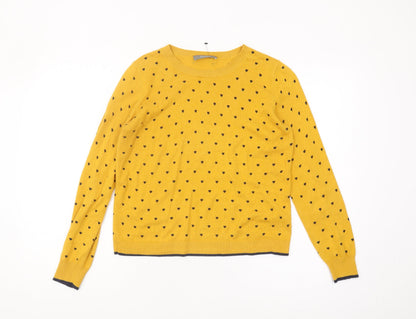 Womens UK Size S Oasis Yellow Pullover Jumper