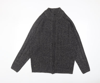 Kensington Eastside Men's Grey XL Full Zip Jumper