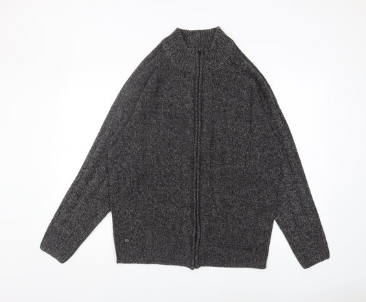 Kensington Eastside Men's Grey XL Full Zip Jumper