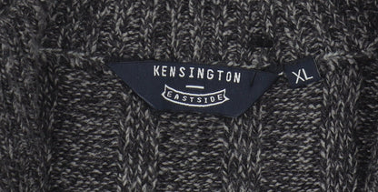 Kensington Eastside Men's Grey XL Full Zip Jumper