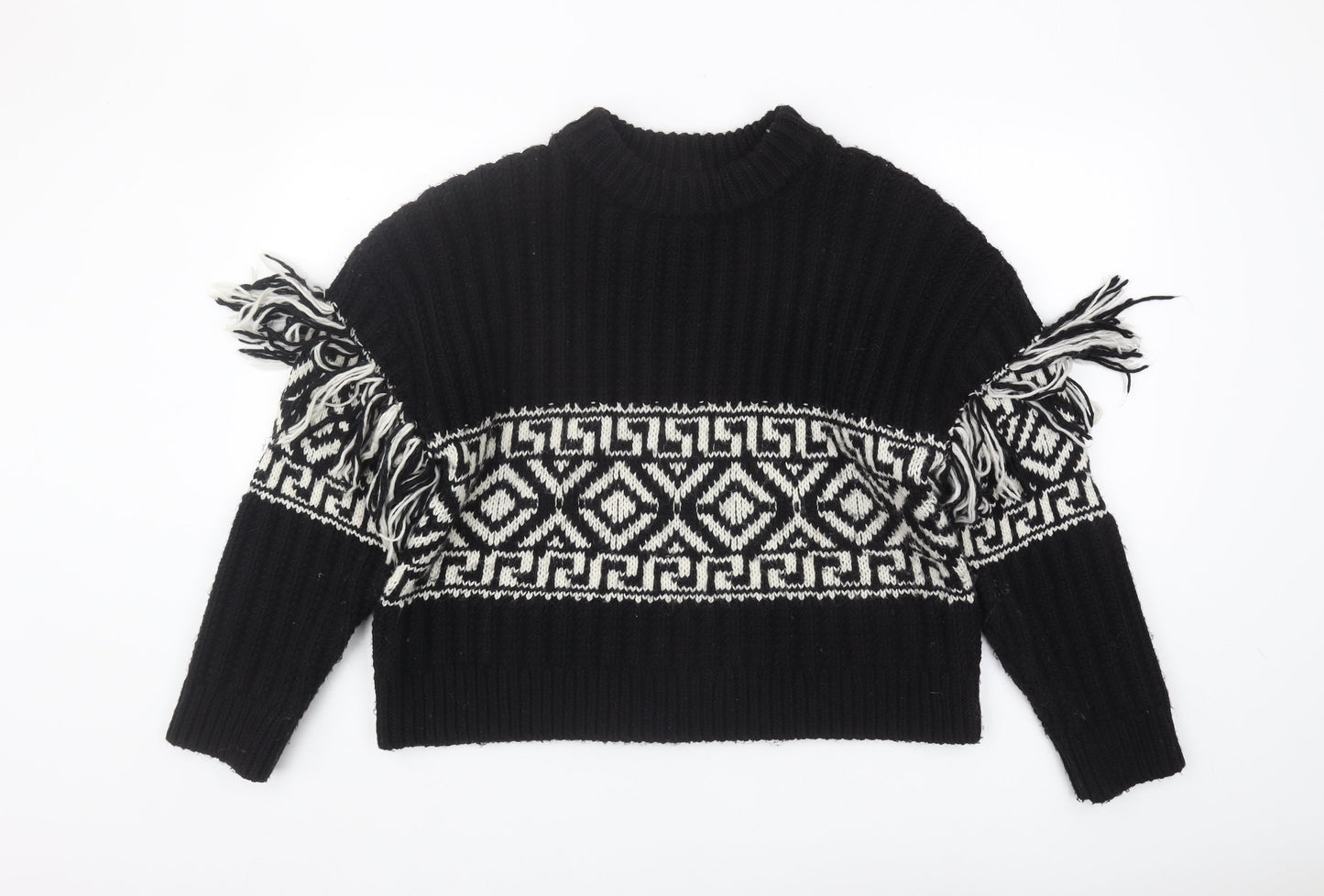 Womens UK Size L H&M Black Pullover Jumper