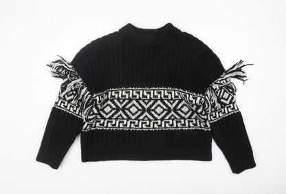 Womens UK Size L H&M Black Pullover Jumper