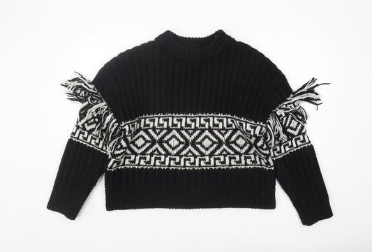 Womens UK Size L H&M Black Pullover Jumper