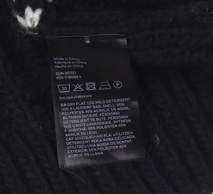 Womens UK Size L H&M Black Pullover Jumper