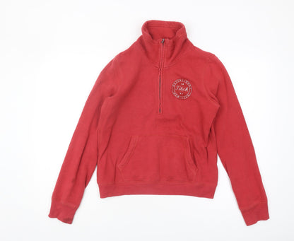 Abercrombie & Fitch Red Women's Pullover Sweatshirt, M