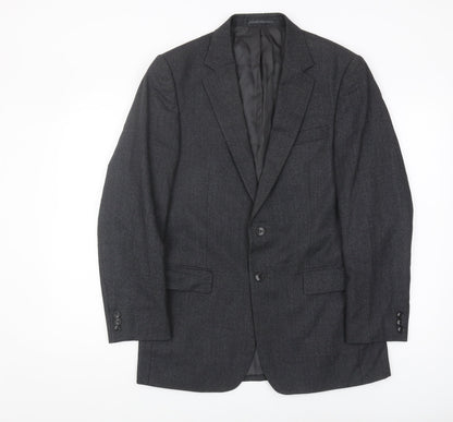 Mens UK Size 38 Jaeger Regular Grey Suit Jacket