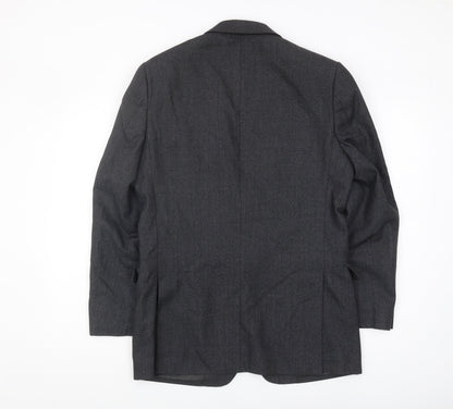 Mens UK Size 38 Jaeger Regular Grey Suit Jacket