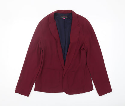 New Look Women's Red Blazer, Size 10, Lined