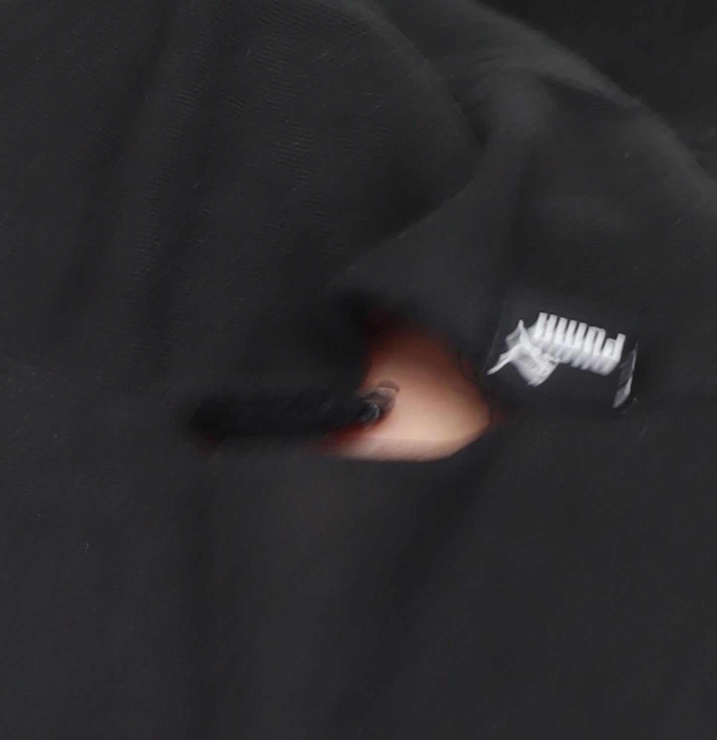 Puma Men's Black Crew Neck T-Shirt, Size M, Cotton