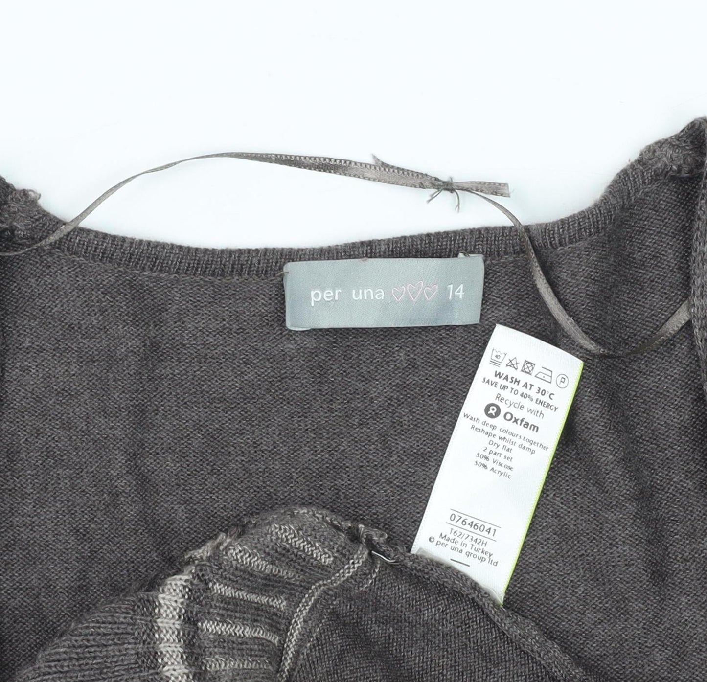Womens UK Size 14 Per Una Brown Cardigan Jumper
