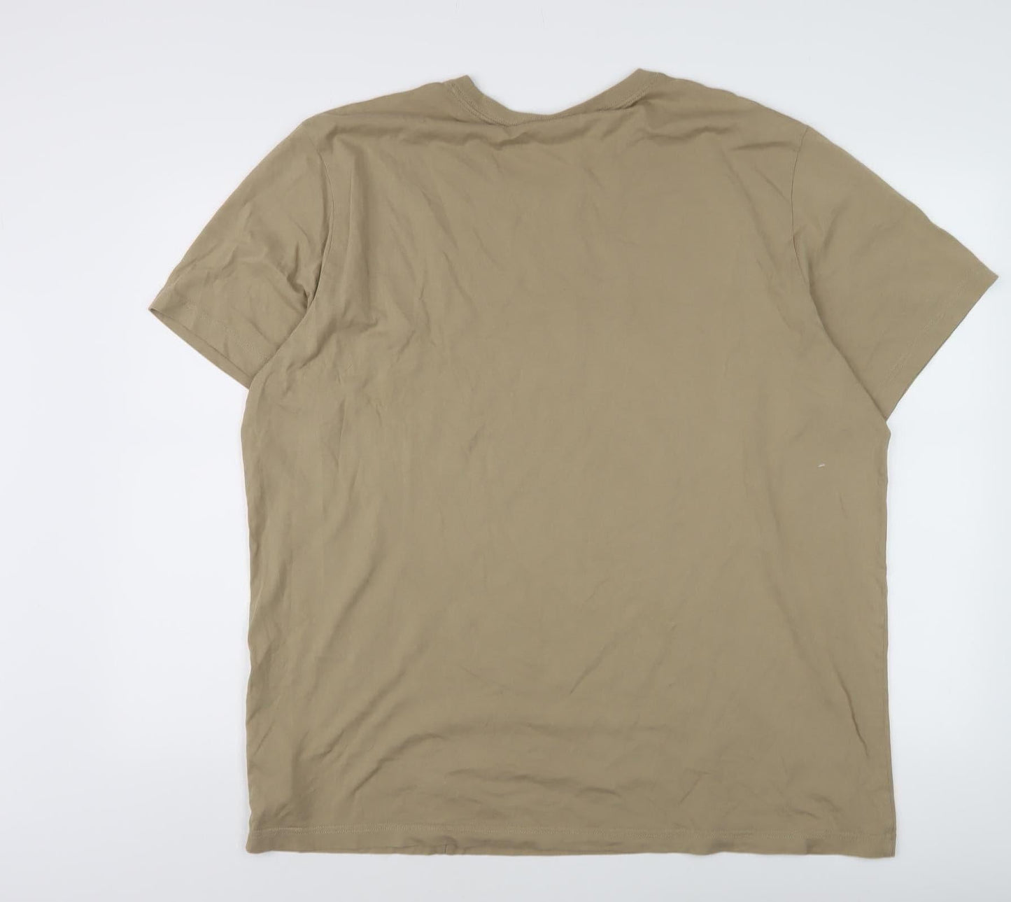 Nike Men’s Beige 2XL T-Shirt with Logo