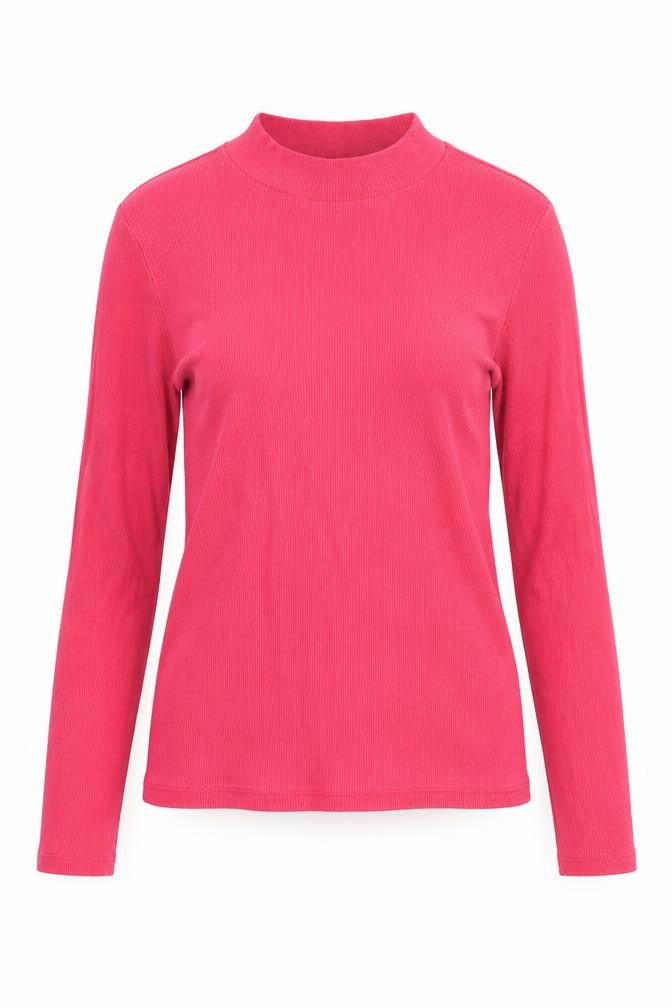 Womens UK Size S Monki Pink Basic T-Shirt