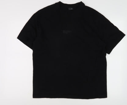 Mens UK Size S Bershka Black  T-Shirt
