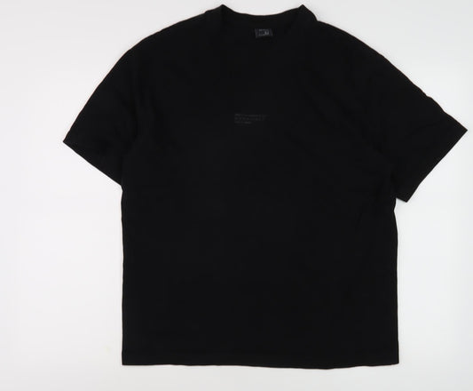 Mens UK Size S Bershka Black  T-Shirt