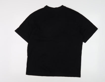 Mens UK Size S Bershka Black  T-Shirt