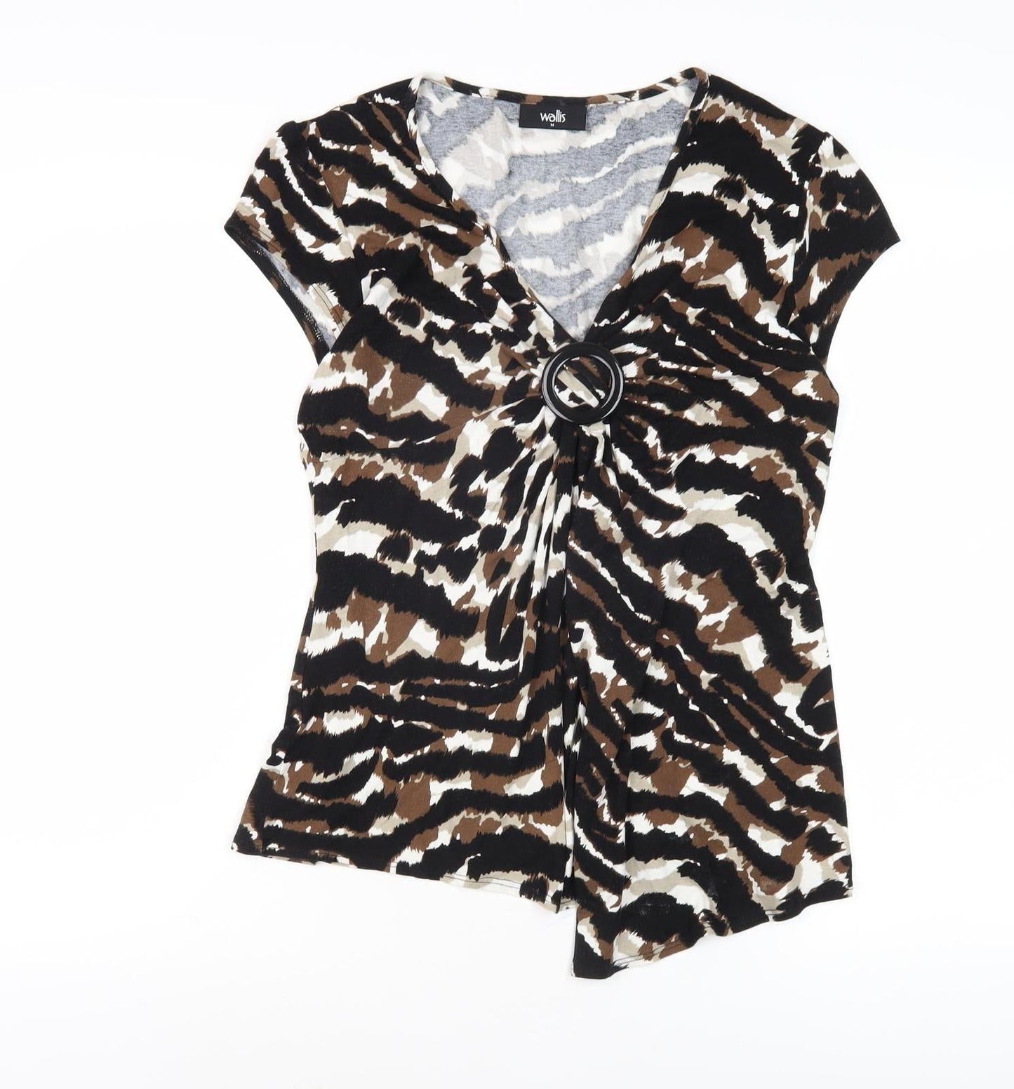 Womens UK Size M Wallis Multicoloured Basic Blouse