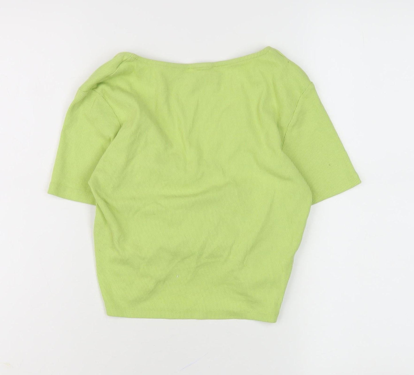 Womens UK Size L Zara Green Tunic Cropped