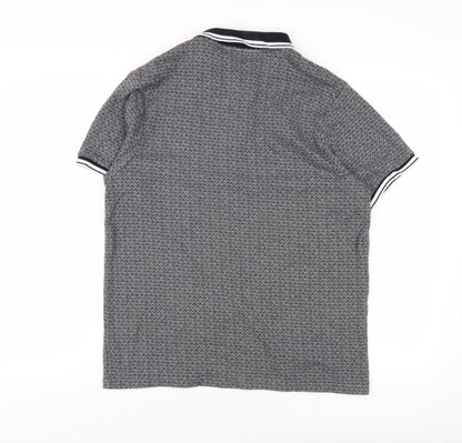 Tottenham Hotspur Men's Grey Geometric XL Polo