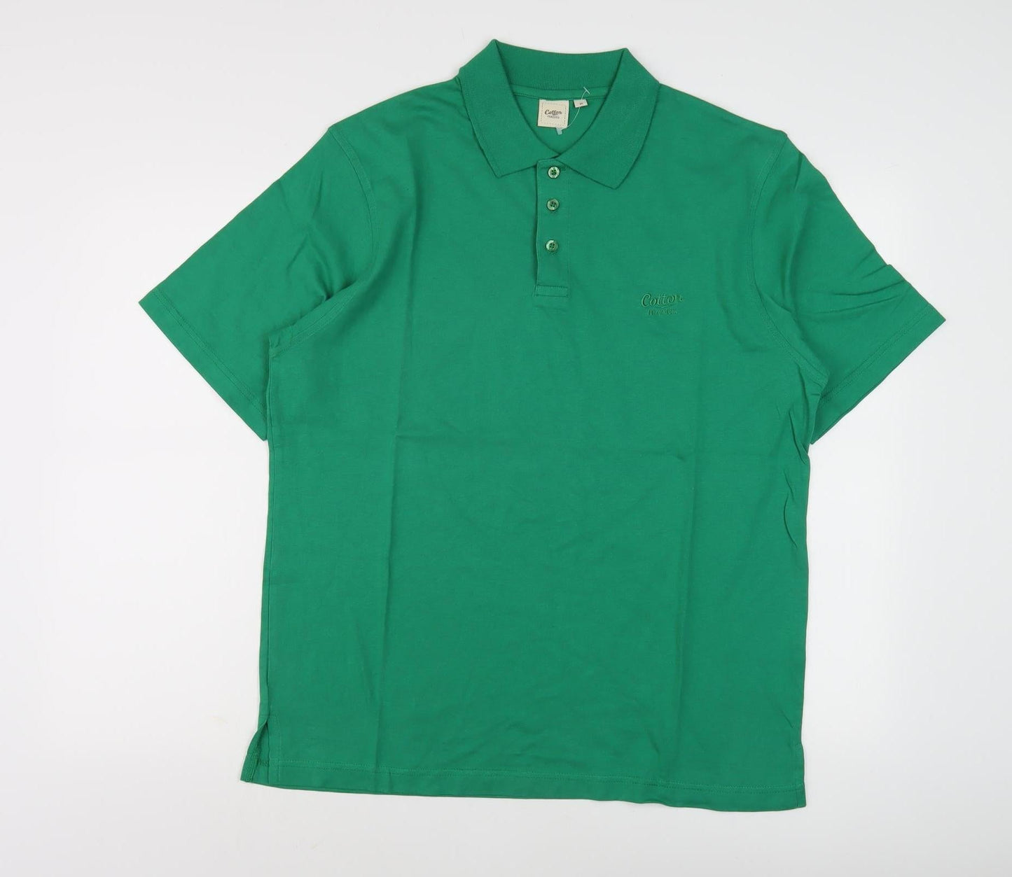 Cotton Traders Men's Green Polo Shirt M