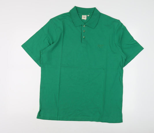 Cotton Traders Men's Green Polo Shirt M