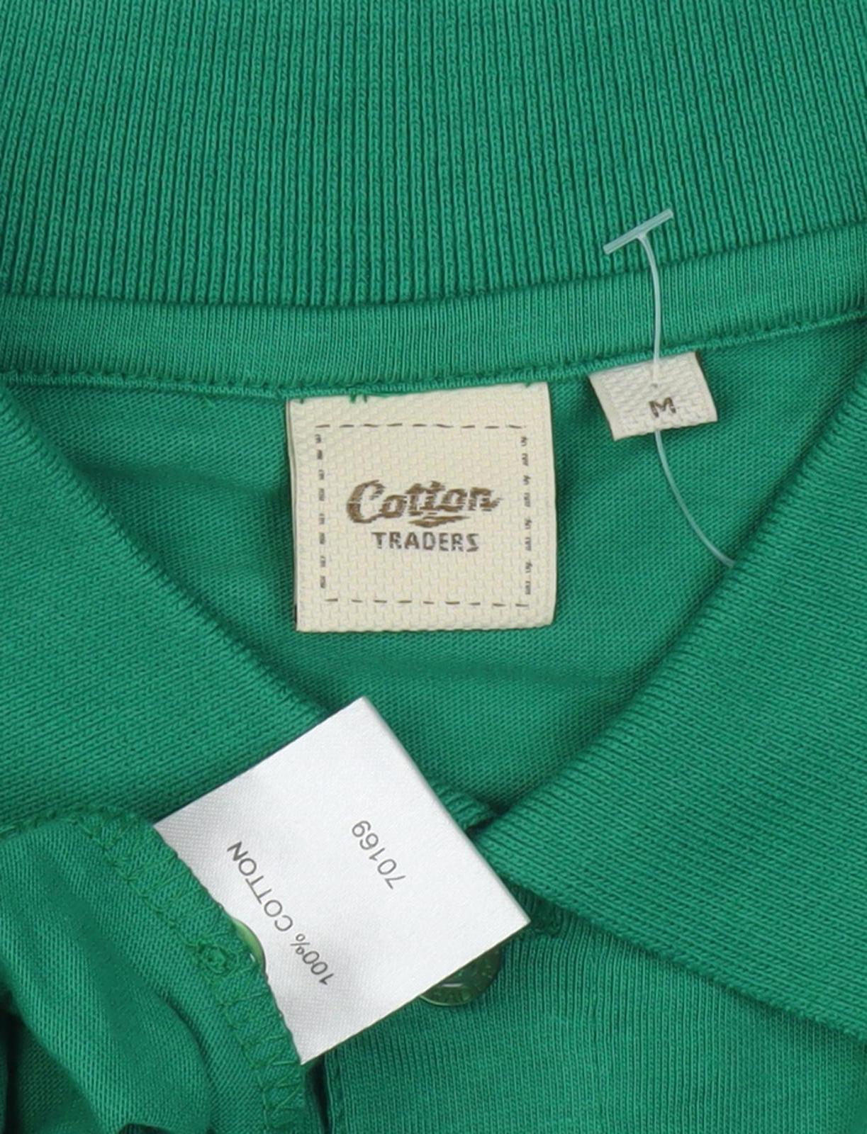 Cotton Traders Men's Green Polo Shirt M
