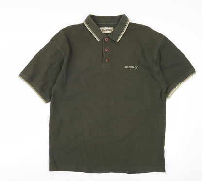 Sun Valley Men's Green Polo, Medium, Short Sleeve