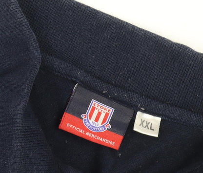 Stoke City Men's Navy Polo Shirt 2XL Short Sleeve