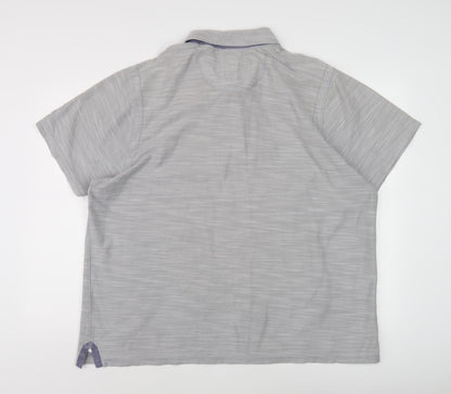 Montana Grey Men's 2XL Polo Shirt, Short Sleeve, Casual