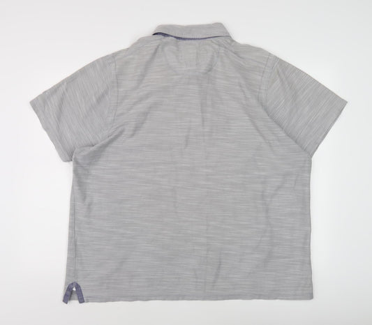 Montana Grey Men's 2XL Polo Shirt, Short Sleeve, Casual